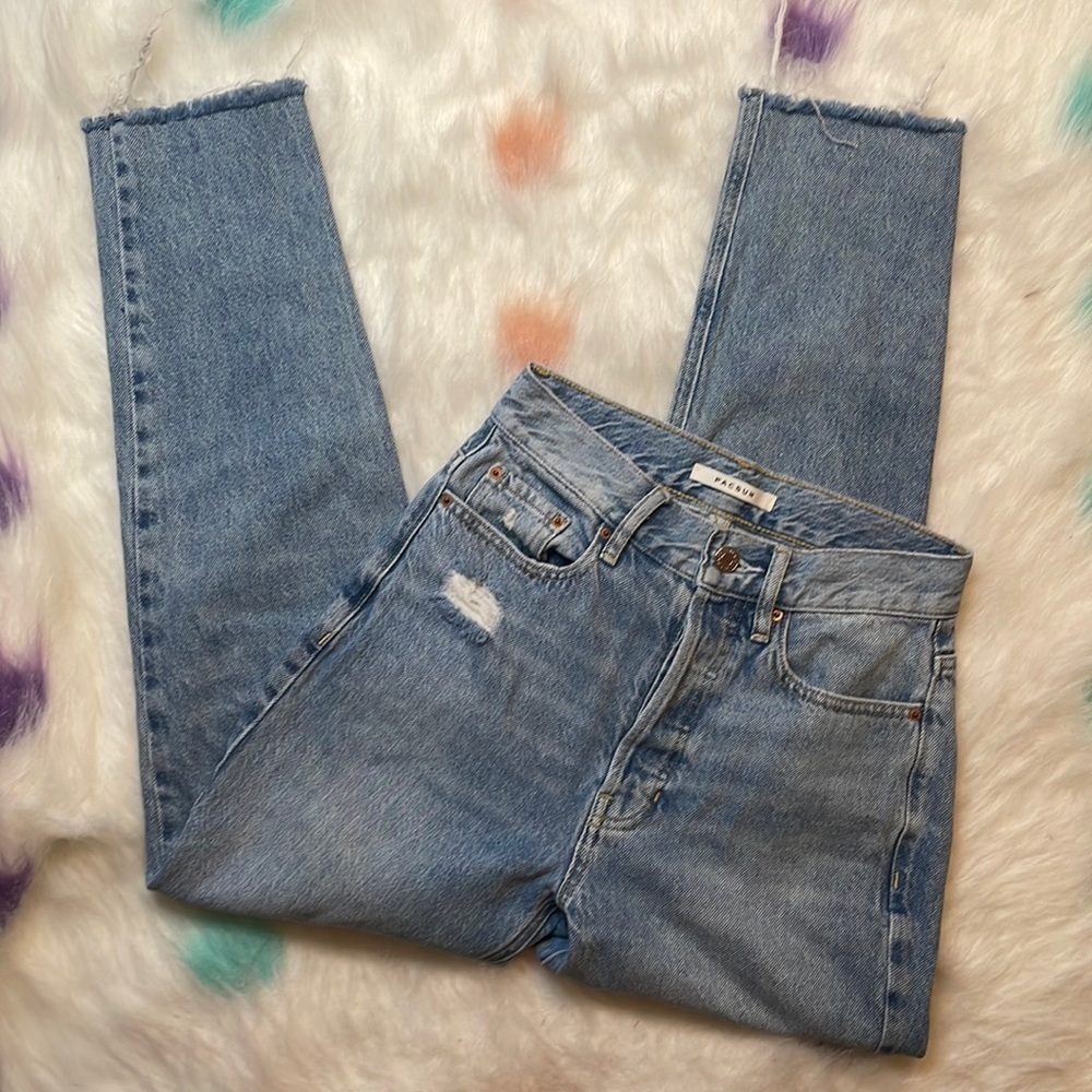 PACSUN Ultra Hi Rise Disstressed Slim Jeans Size 24β